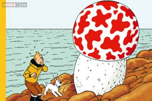 Iconic Tintin Cover Fetches Near Record 2 5 Million Euros