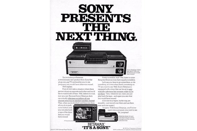Sony officially puts to rest Betamax after 40 years; will no longer ...