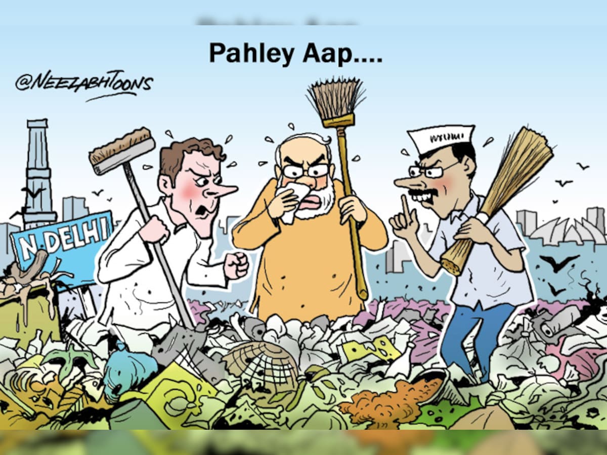 Cartoon of the day: Politics over garbage in Delhi Cartoon of the day: Politics over garbage in Delhi