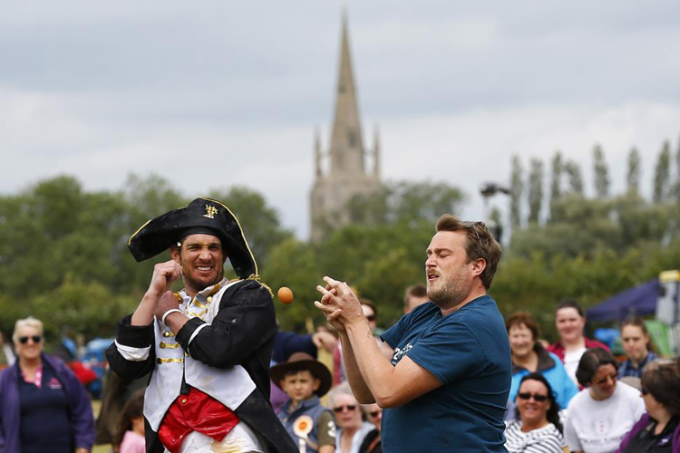 Did you know that England has an actual 'Egg Throwing Championship