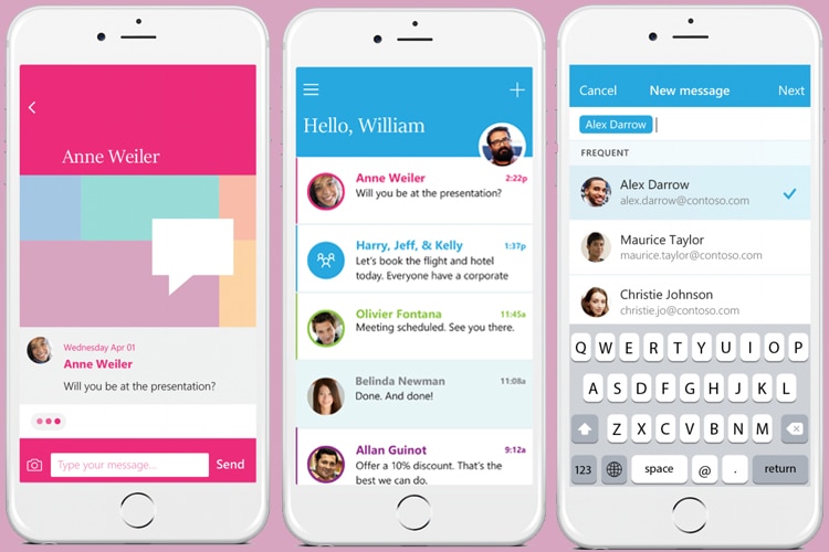 With The New Send App Microsoft Makes Email As Simple As Instant Messaging