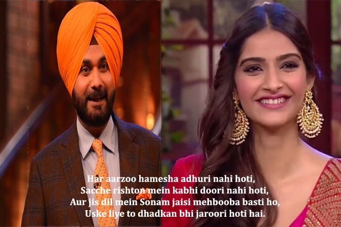 10 witty quotes that Navjot Singh Sidhu used to greet Shah Rukh, Salman Khan and other stars on 'CNWK' 10 witty quotes that Navjot Singh Sidhu used to greet Shah Rukh, Salman Khan and other stars on 'CNWK'