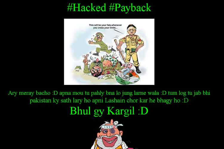 Pakistani hackers deface Rajasthan ACB website, post messages claiming India lost Kargil war Pakistani hackers deface Rajasthan ACB website, post messages claiming India lost Kargil war