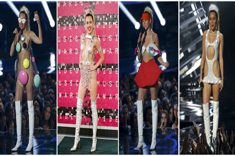 miley cyrus outfits vma