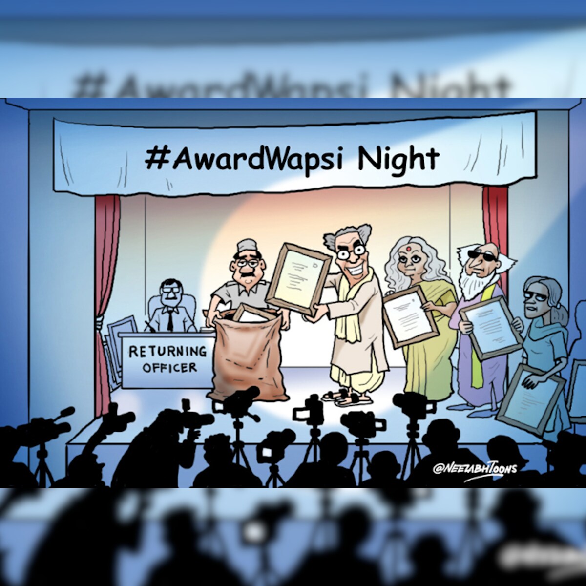 Cartoon of the day: Writers' protest against government's failure to safeguard cultural diversity continues Cartoon of the day: Writers' protest against government's failure to safeguard cultural diversity continues