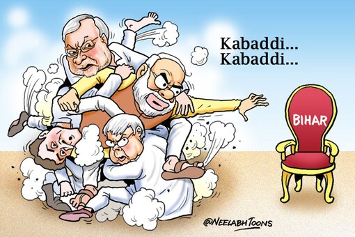 Cartoon of the day: Leaders fight to grab Bihar