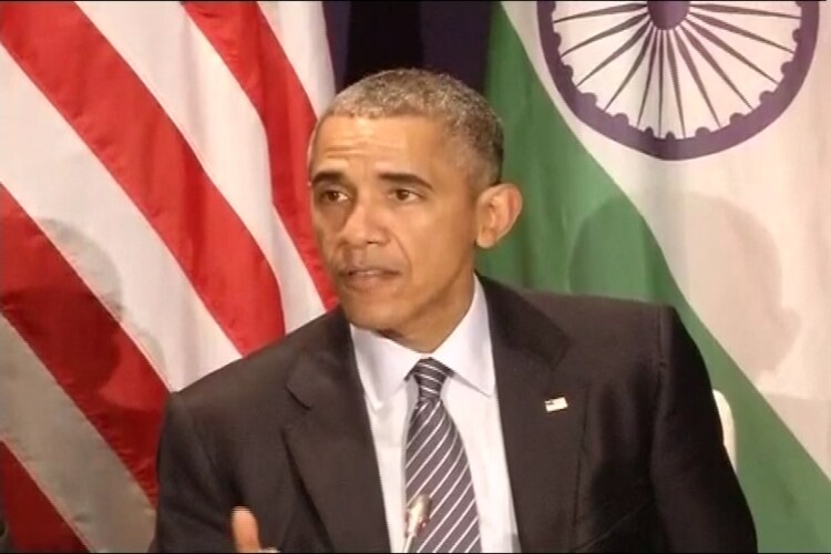 Narendra Modi meets US President Barack Obama at Paris climate summit ...