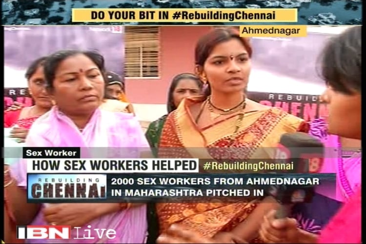 750px x 500px - Sex workers from Ahmednagar collect 1 lakh rupees for Chennai flood relief  - News18