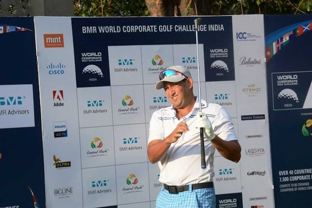 Ajit Agarkar finished runner-up on Day 1 of the Mumbai leg of the BMR World Corporate Golf Challenge. (RN Sports Marketing) 