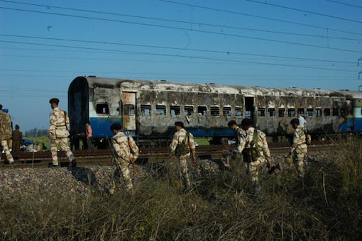 Sixty-eight people were charred to death in the blasts in two coaches of the Samjhauta Express in 2007. (Getty Images)