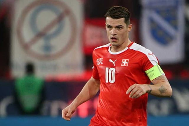 The 23-year-old Xhaka is joining Arsenal from Borussia Monchengladbach after captaining the German team to fourth place in the Bundesliga. (Getty Images)