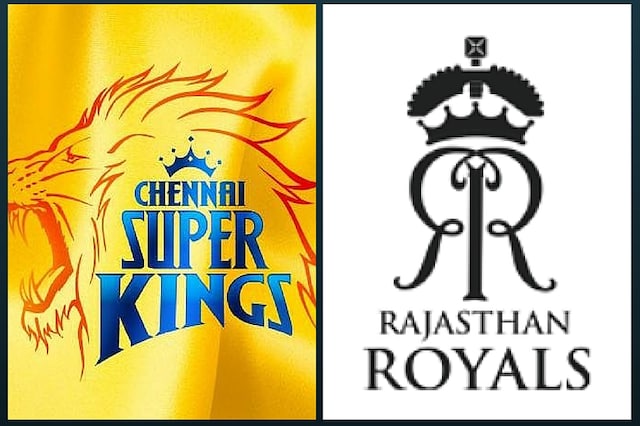 File photo of CSK and RR Logo (Twitter)