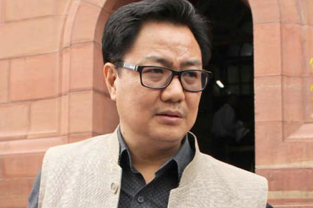 File photo of Union Minister Kiren Rijiju. 