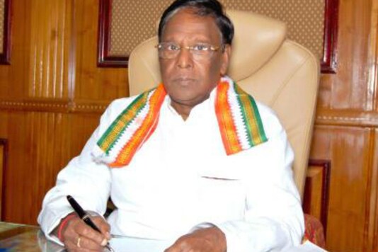 File photo of Puducherry CM V Narayanansamy.
 