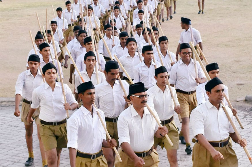 Brown Plain Rashtriya Swayamsevak Sangh RSS Trousers Men