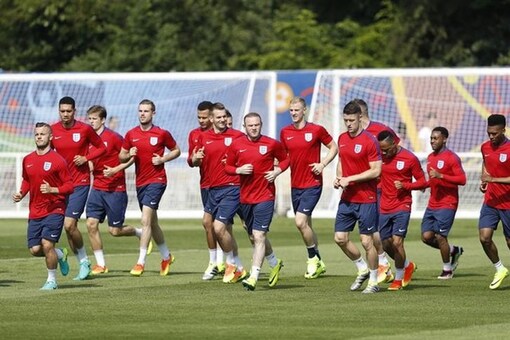 England's players during training. (Reuters Image)