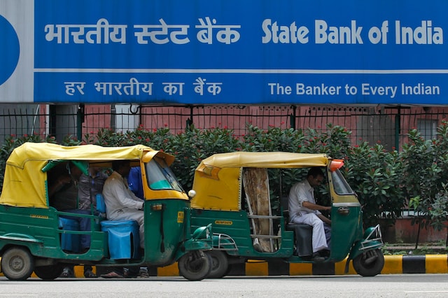 File photo of an SBI branch in Delhi (Reuters)