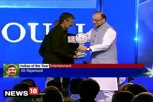 Winner of Indian of the Year 2015 in the Entertainment category: SS Rajamouli Winner of Indian of the Year 2015 in the Entertainment category: SS Rajamouli