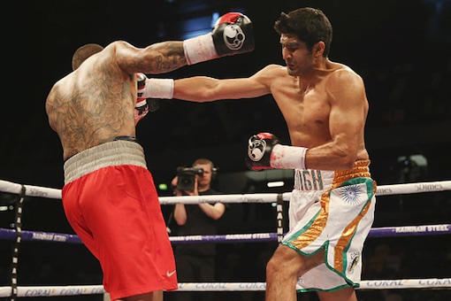 File image of Vijender Singh boxing. (Getty Images)