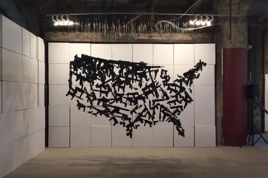 This 3D Art About America's Gun Control Problem is a Visual Masterpiece