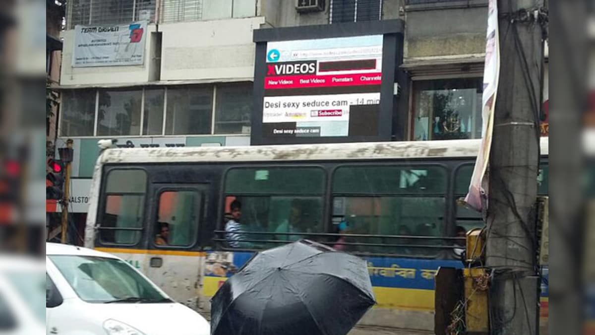 1200px x 675px - An Ad Screen in a Busy Street in Pune Started Streaming Porn!