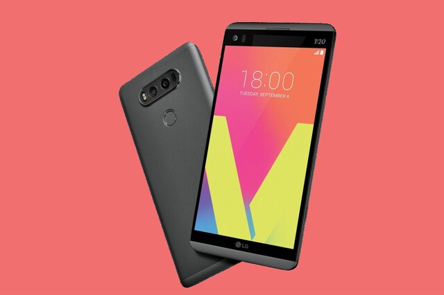 The LG V20 boasts of a dual rear camera module with a 16 megapixel (f/1.8) and an 8 megapixel(f/2.4) wide angle sensor. The phone further includes a 5 megapixel wide angle front sensor. (Image: LG)