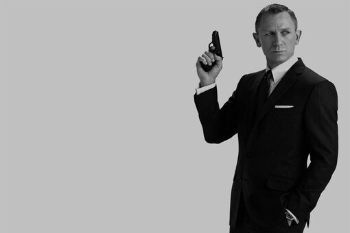 Actor Daniel Craig as James Bond. 