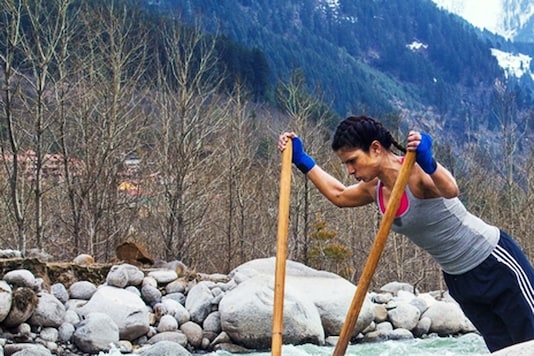 Priyanka Chopra in a still from Mary Kom. Priyanka Chopra in a still from Mary Kom.
