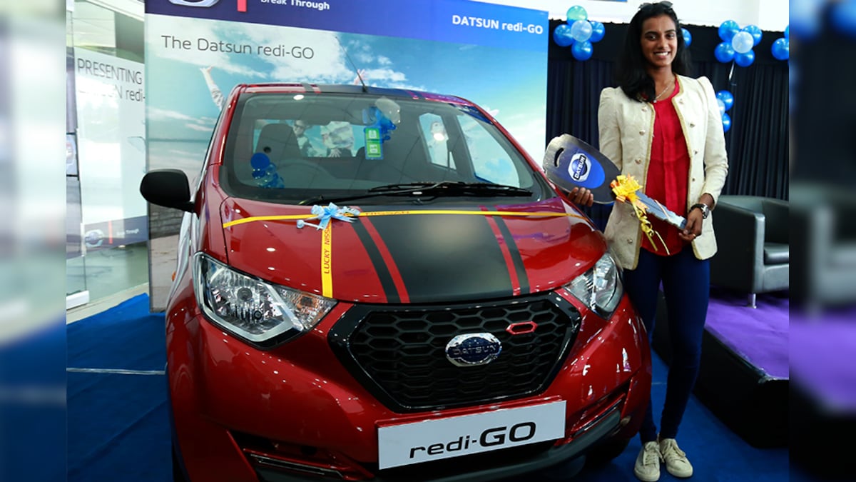 Datsun Honours P.V. Sindhu With the redi-GO Sport for Rio Performance ...