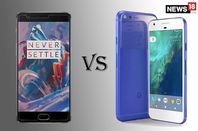OnePlus 3T Vs Google Pixel XL. (Image Altered by: News18.com)