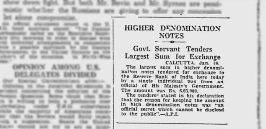 Demonetisation: Newspapers From 1946 Tell a Story Similar ...