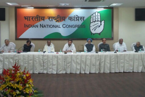 Meeting of the Congress Working Committee at AICC headquarters/Image courtesy: Congress