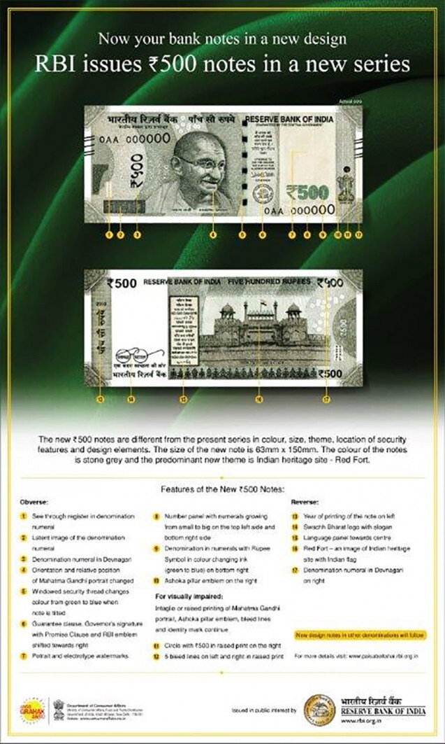R500 Paper Note A Look at What's New in the New Rs 500 and Rs 2,000 Currency Notes ...