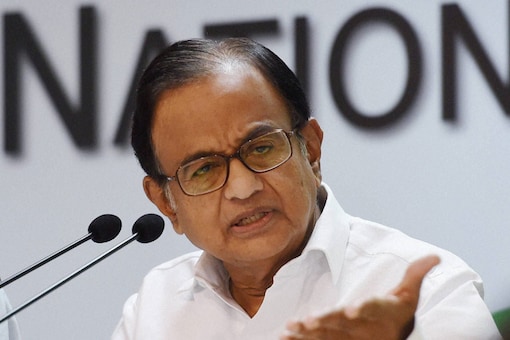File image of Congress leader and former Finance Minister P Chidambaram. (Image: PTI)