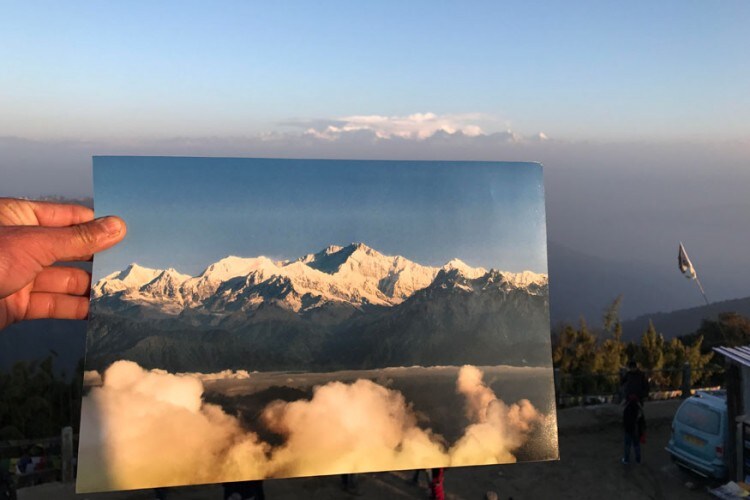 Mt Kanchendzongna on a good day
