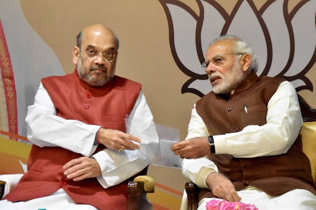File photo of Prime Minister Narendra Modi (R) and BJP president Amit Shah. (PTI)