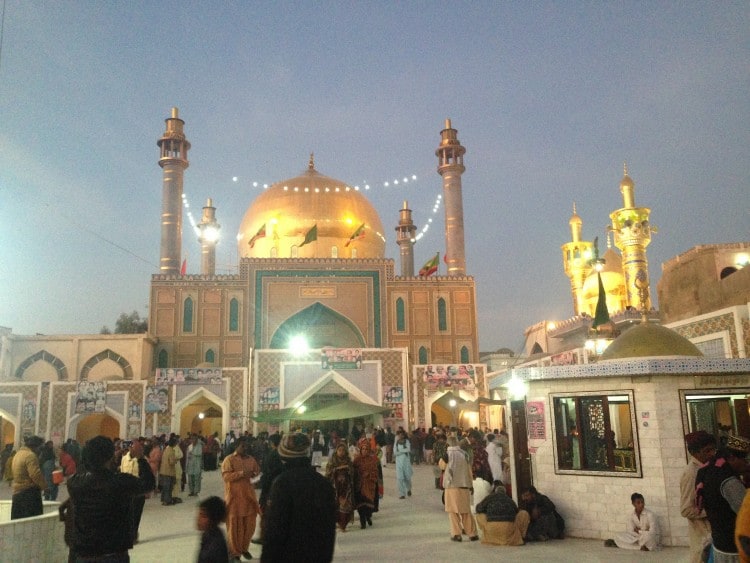 Built in 1356, the shimmering, golden dome of the shrine can be seen from miles away.