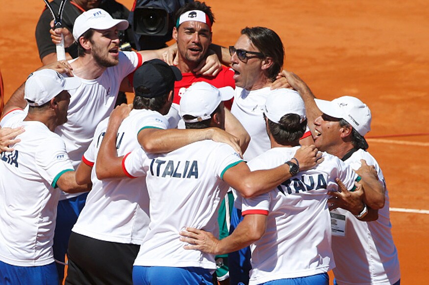 Davis Cup 2017 Italy Beat Defending Champions Argentina