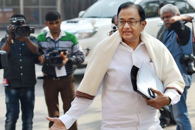 File photo of Congress leader and former Union minister P Chidambaram. (PTI Photo)