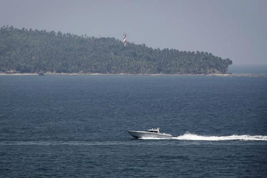 For representation: An Indian Navy boat patrols in the waters of the Andaman Sea near Port Blair. (Image for representation) For representation: An Indian Navy boat patrols in the waters of the Andaman Sea near Port Blair. (Image for representation)