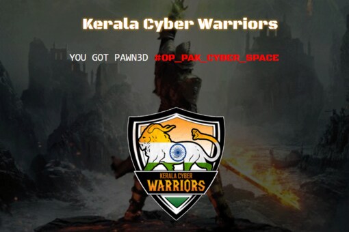 The PARD home page shows a message by alleged 'Kerala Cyber Warriors' demanding justice for Kulbhushan Jadhav.