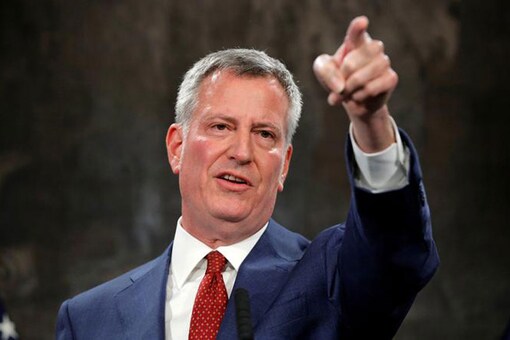 File photo of New York Mayor Bill de Blasio  (REUTERS) 