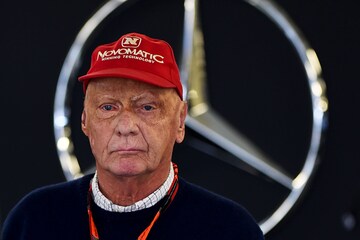 Former Formula One champion Niki Lauda in very satisfying state