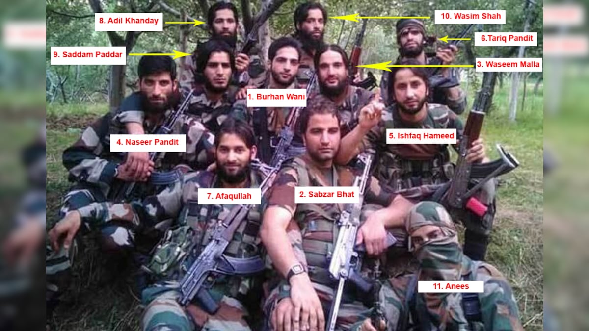 Burhan Wani's Group Photo Had 11 Militants. Two Yrs On, It's 8 Down