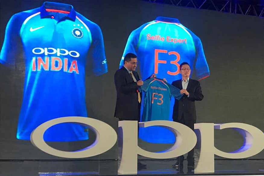 India jersey with new sponsor logo unveiled in Dharamsala