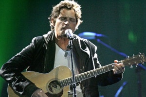 Singer Cornell performs with music group Audioslave at "VH1 Big in '05" awards show in Culver City