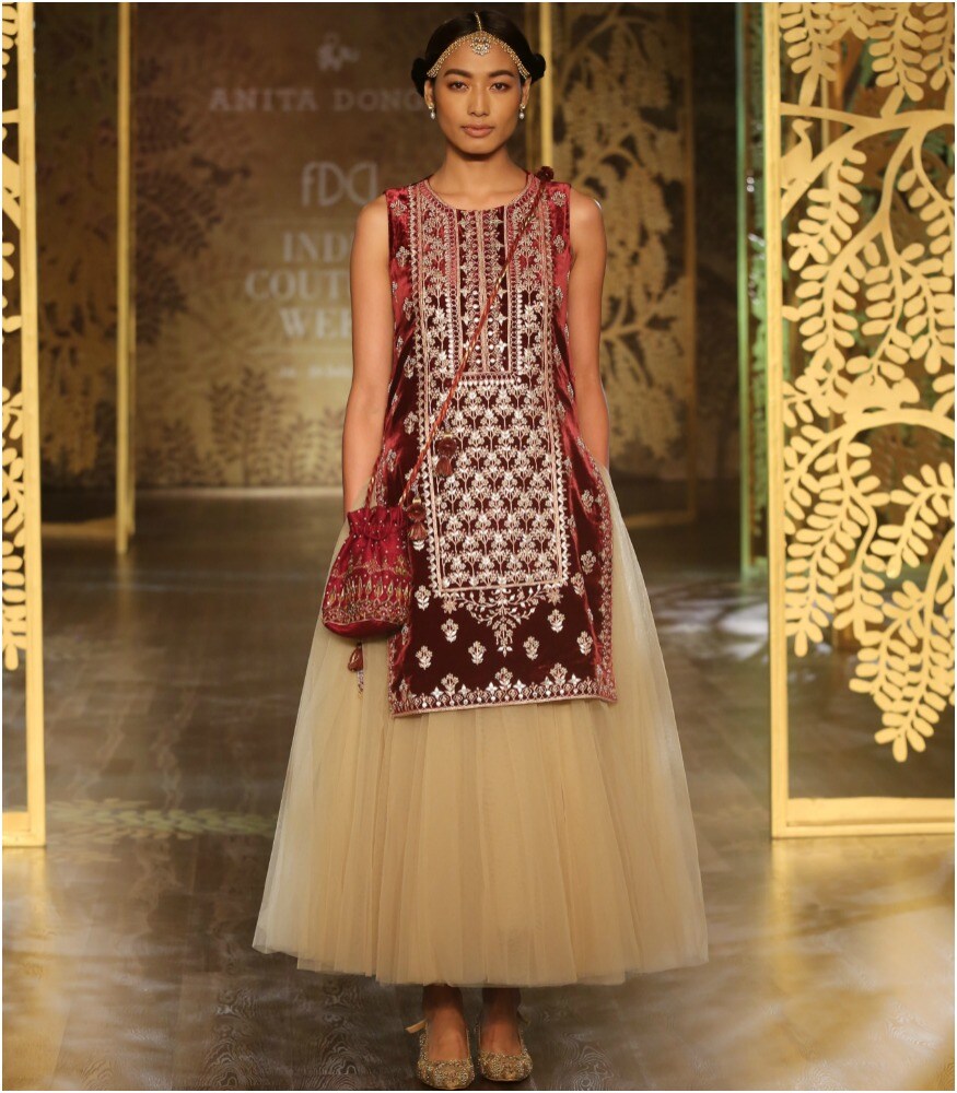 (Photo: Designer Anita Dongre's Winter '17 showcased at ICW 2017)