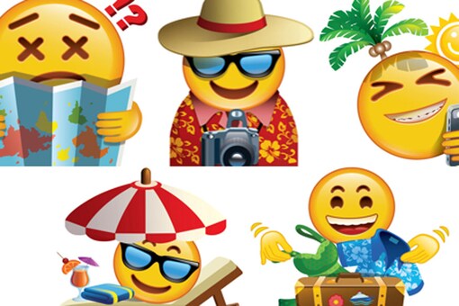 happy vacation emoticons