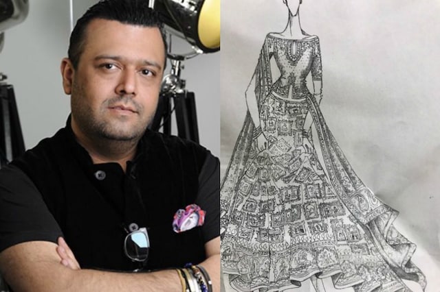 (Photo: Designer Manav Gangwani, sketch of the upcoming collection to be showcased at ICW/Manav Gangwani Team)