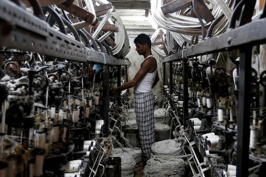 An employee works inside a garment factory. (Representative image from Reuters)